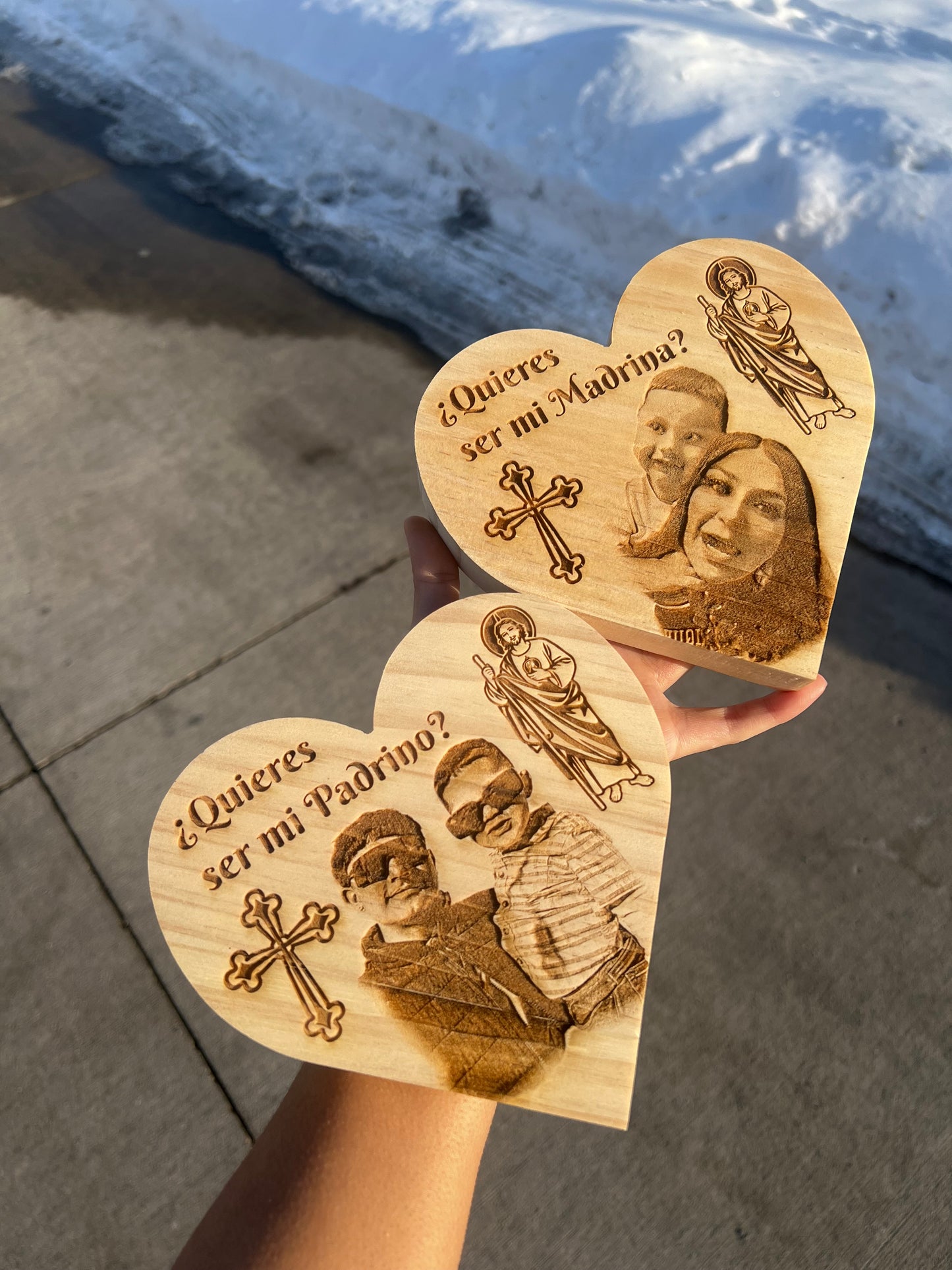 Engraved heart