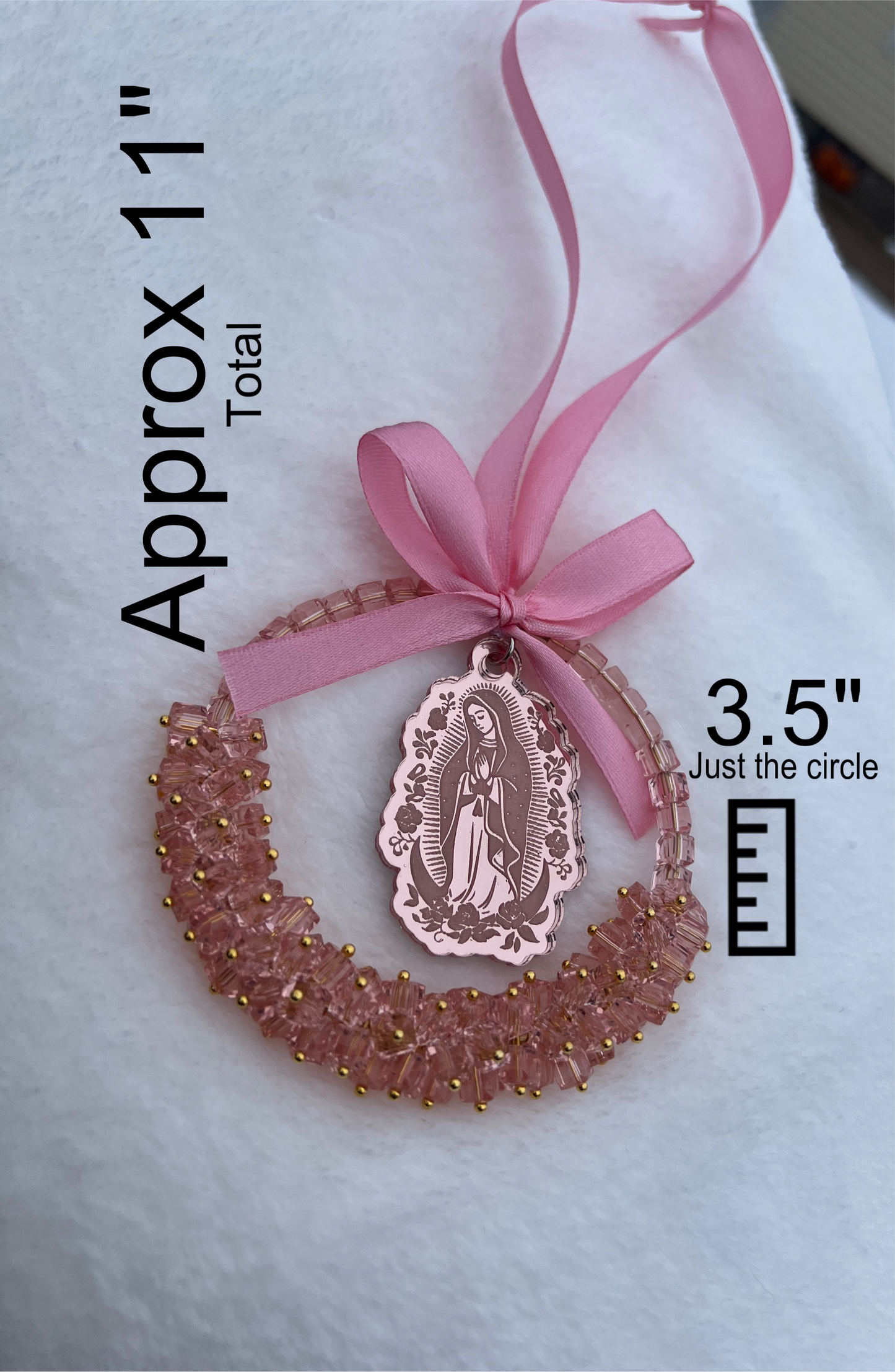 Virgencita car charm