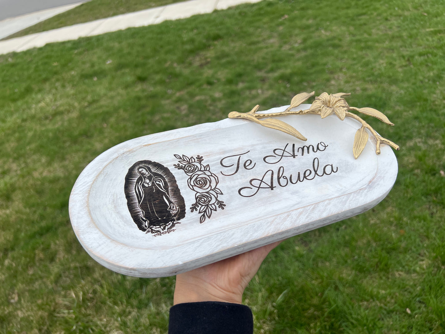 Abuela -Virgencita Tray