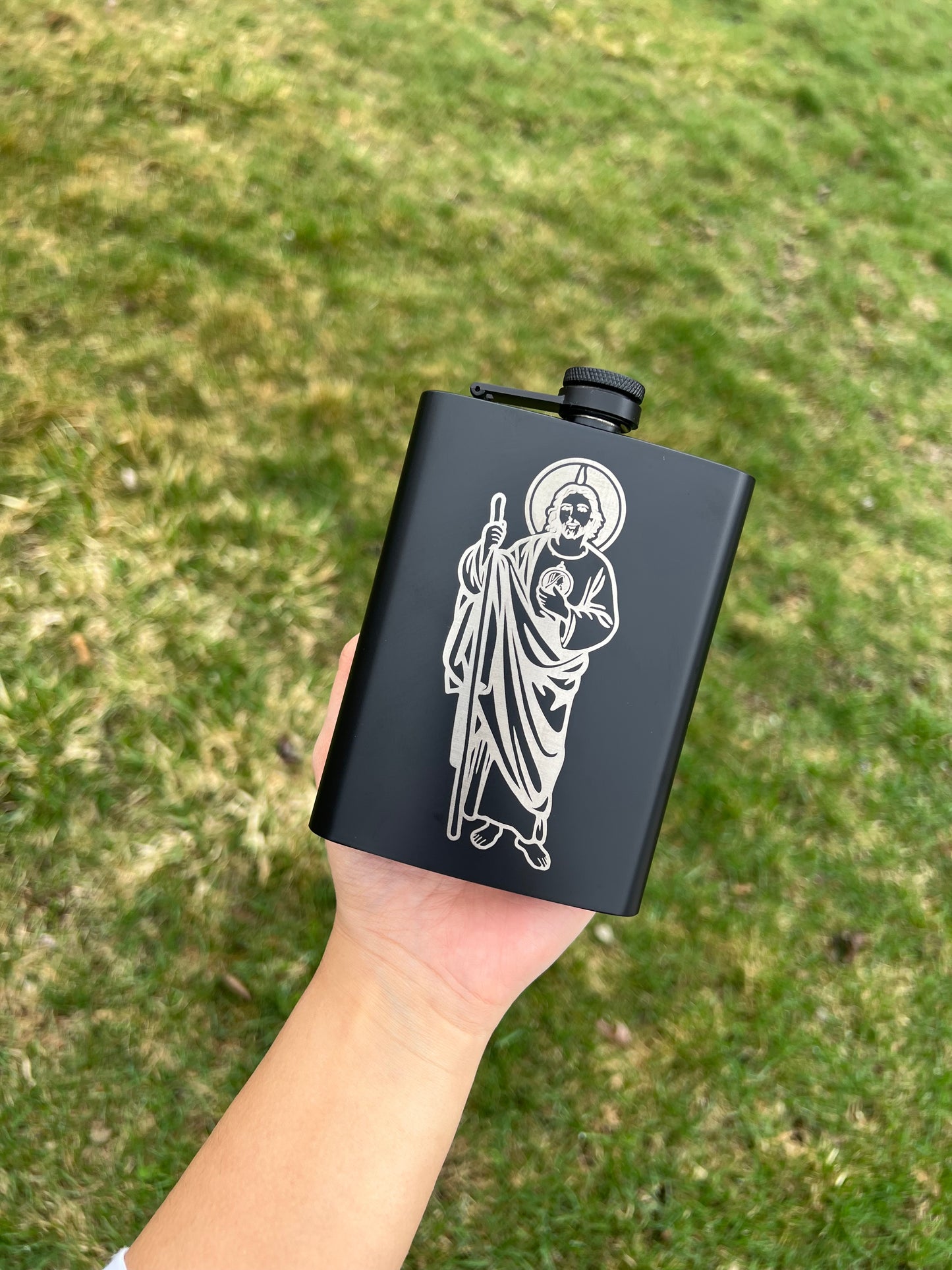 Engraved Flask