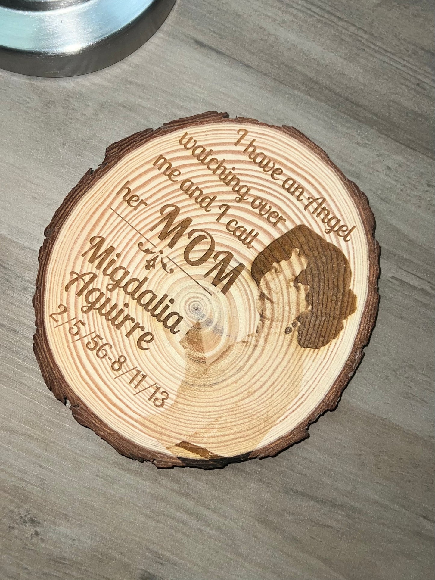 Photo On Wood Round
