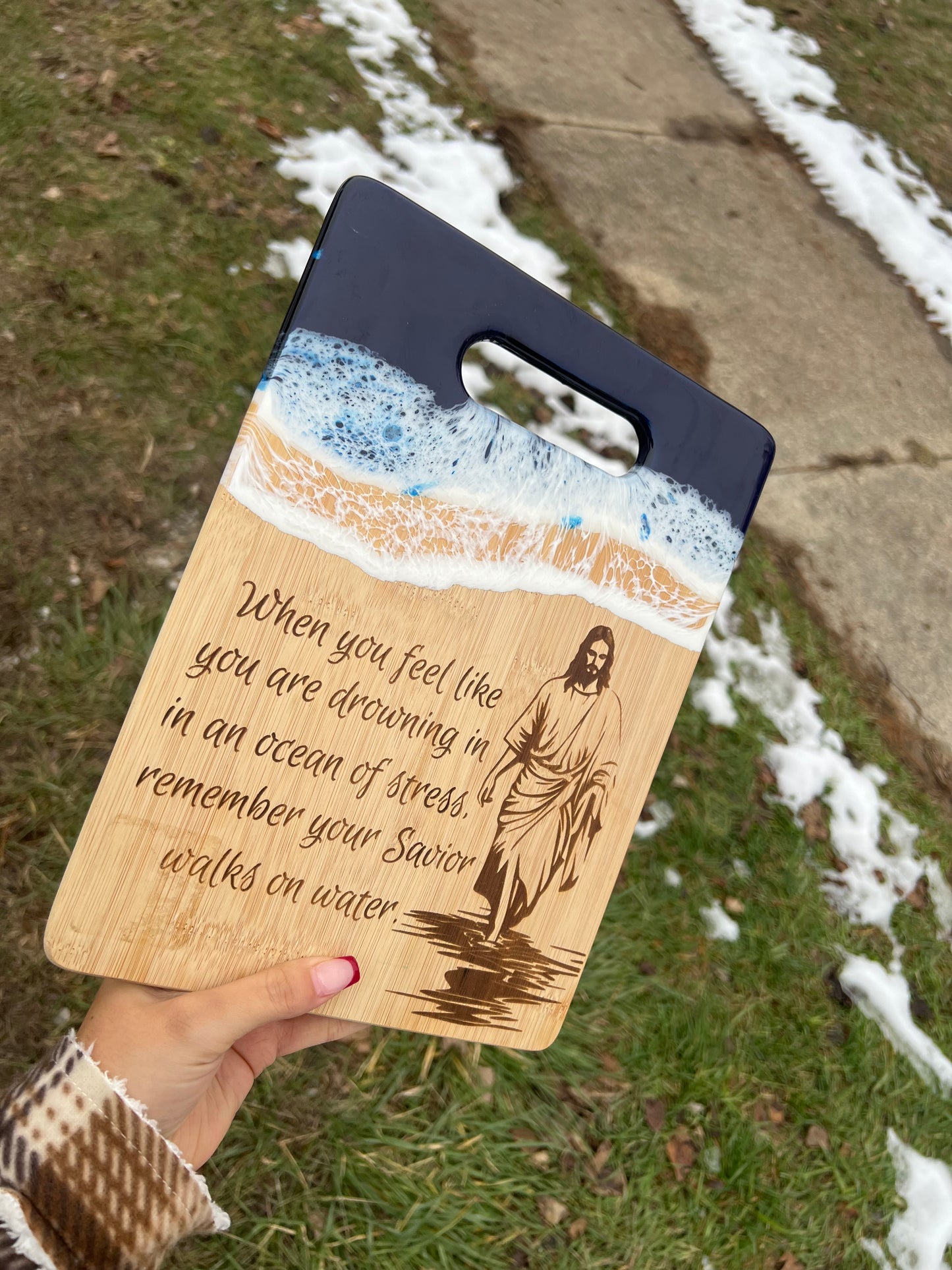 Your savior walks on water