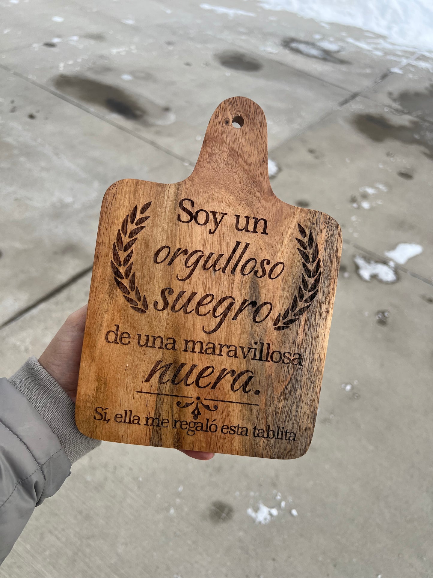 Suegro orgulloso