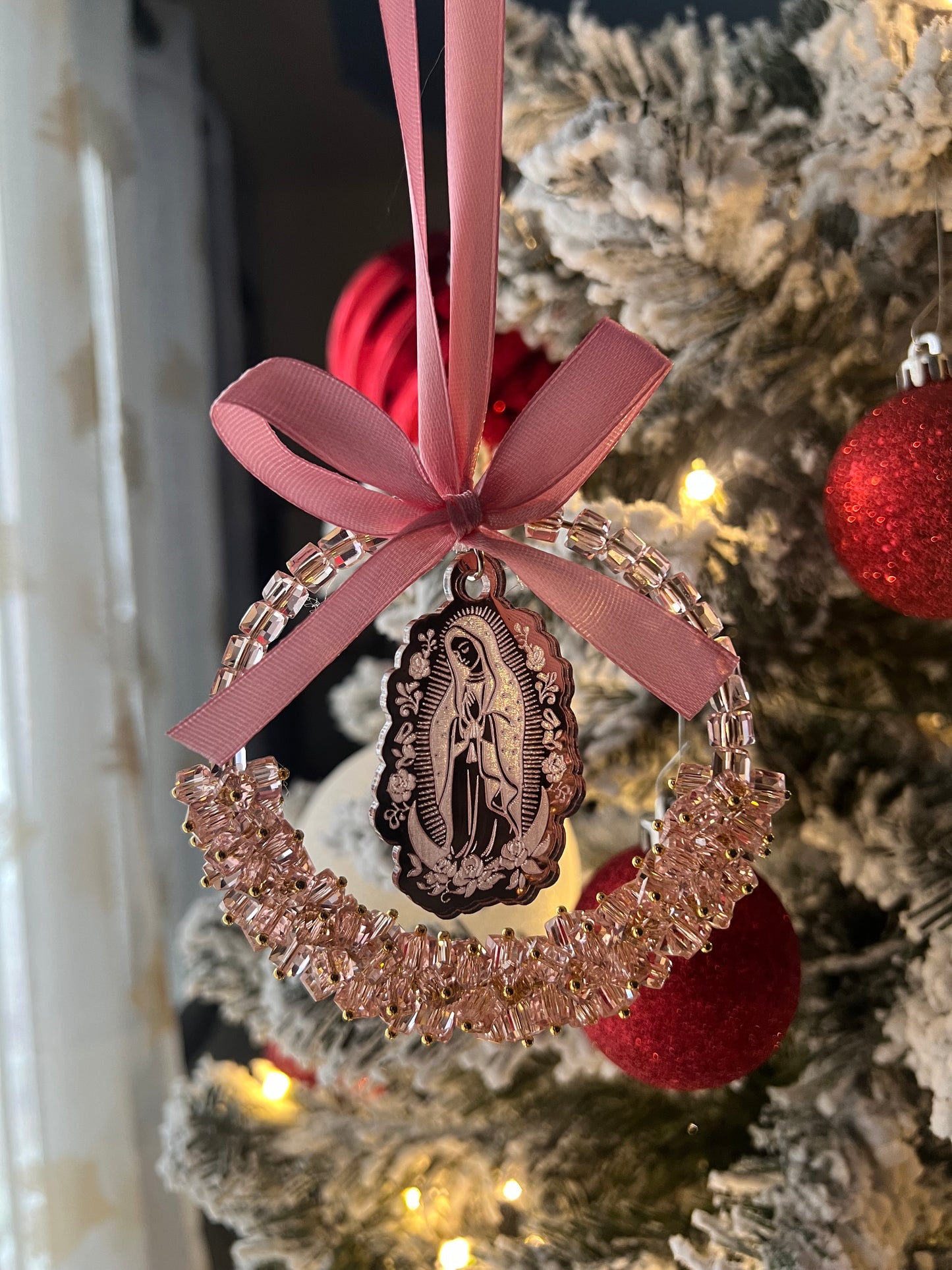 Virgencita car charm