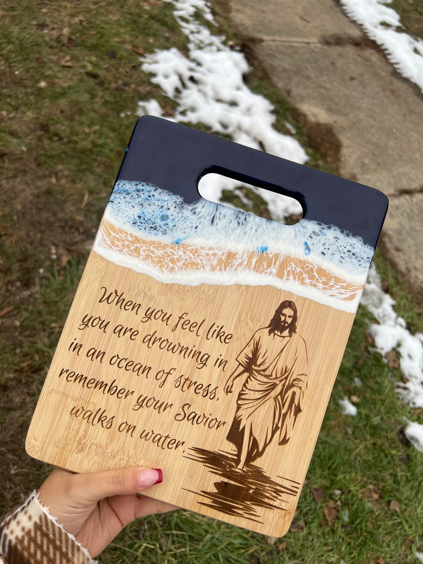 Your savior walks on water