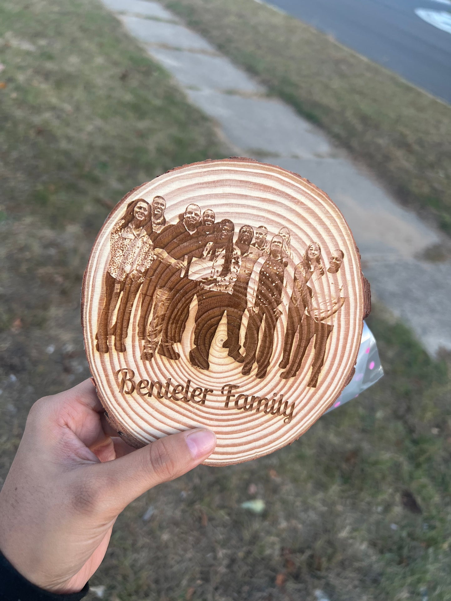 Photo On Wood Round