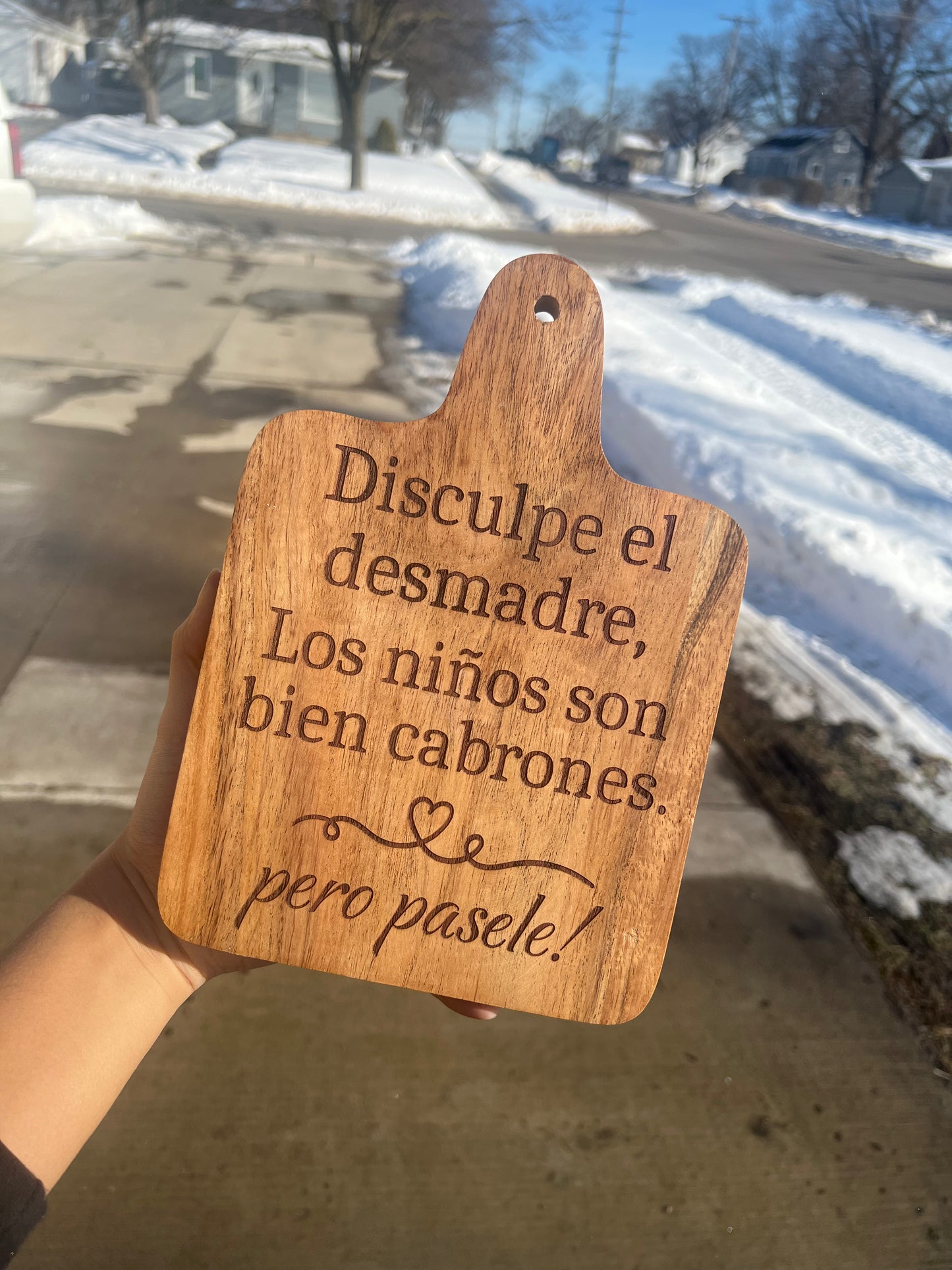 Disculpe el desmadre..