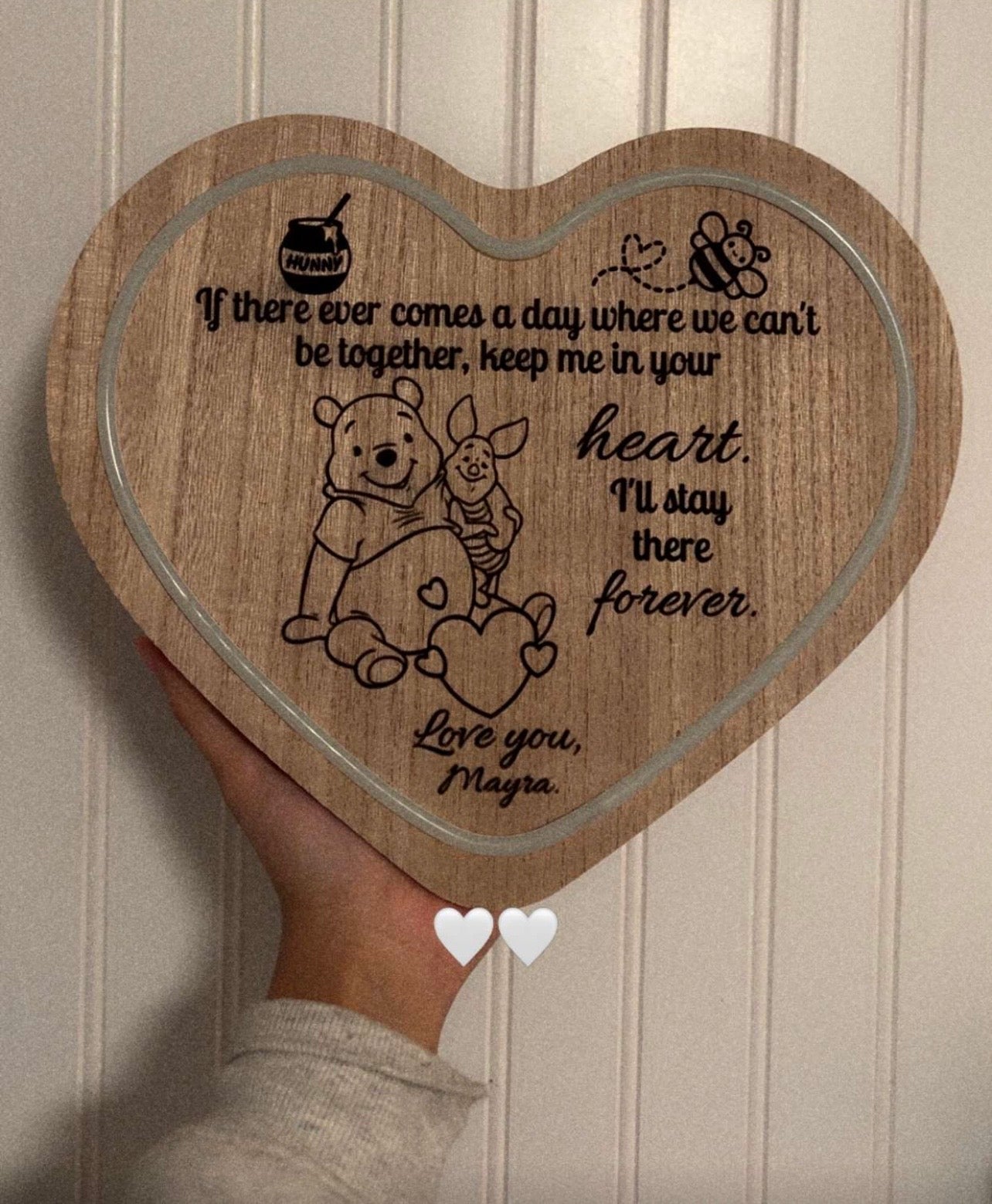 Pooh light up heart