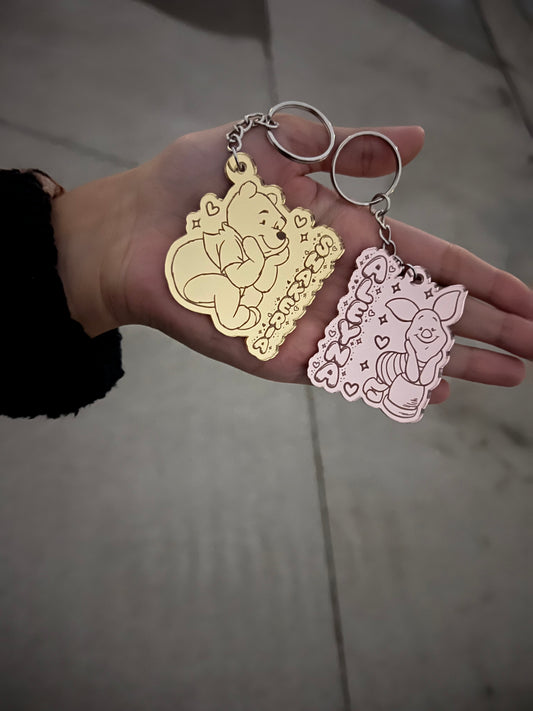 POOH-PIGLET KEYCHAIN