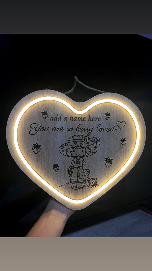 Strawberry SC light up heart