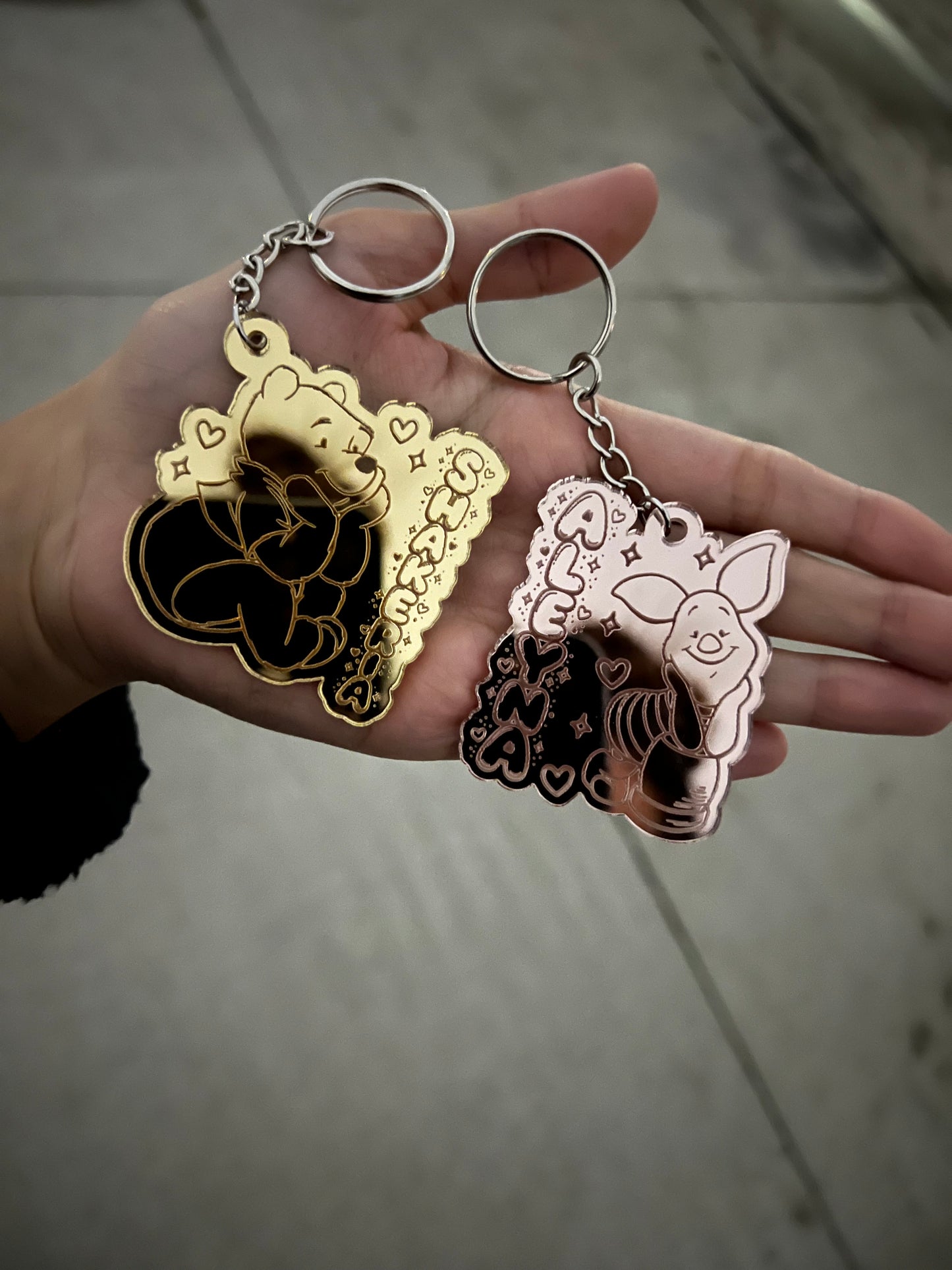 POOH-PIGLET KEYCHAIN