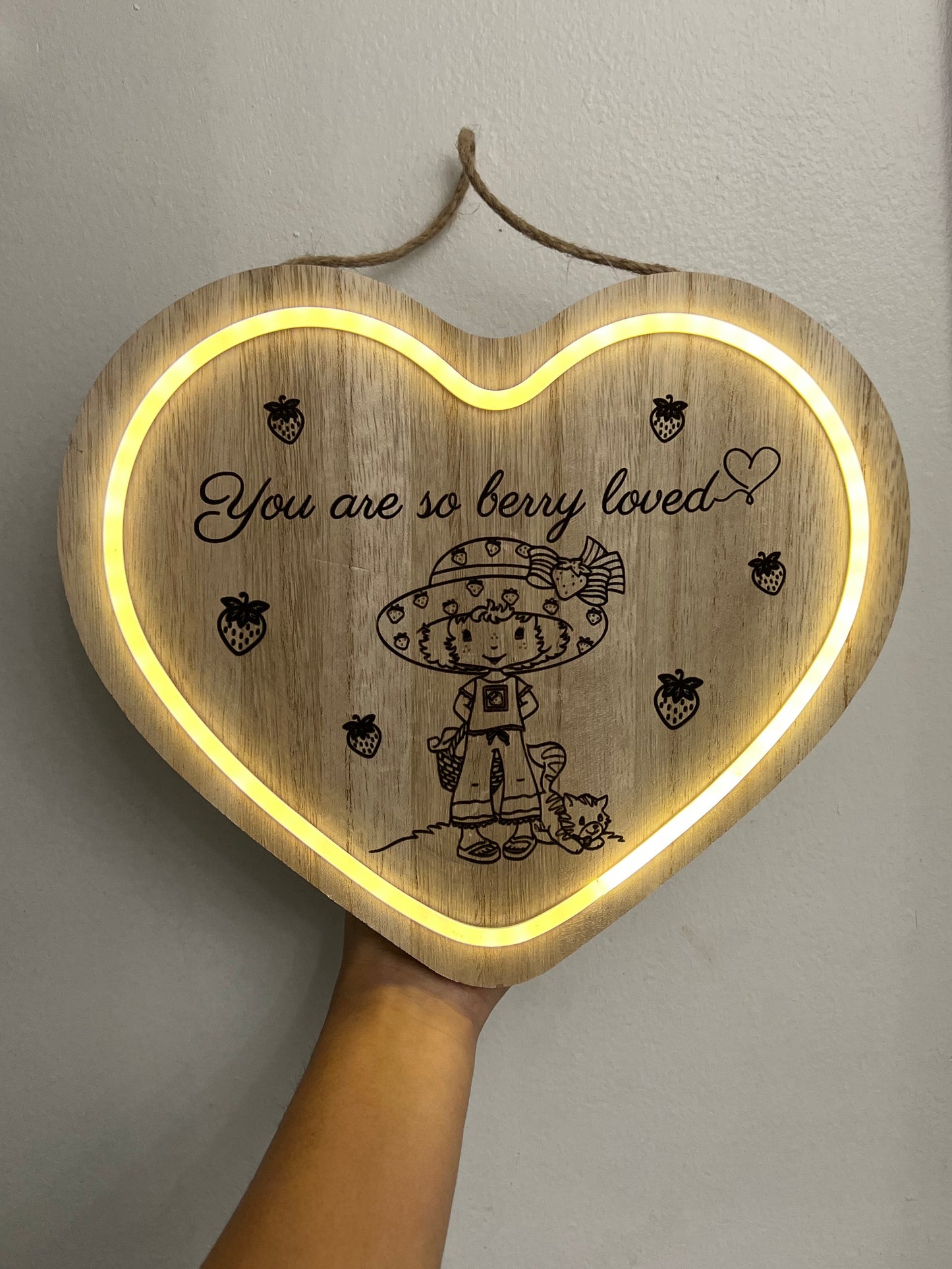 Strawberry SC light up heart