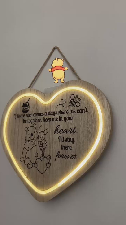 Pooh light up heart